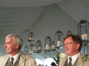 It was a beautiful day in early July when my longtime friends David and John 'tied the knot' in a moving ceremony before 100 guests at their home in eastern Ontario. 