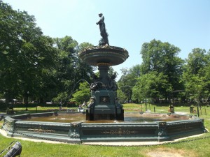 This fountain in the Halifax Public Gardens is a popular setting in which to sit nearby and enjoy the scene!